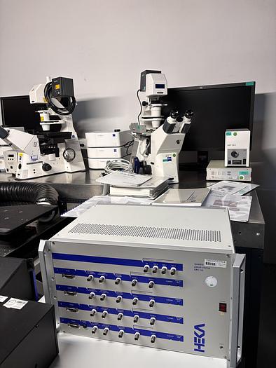 Used Satz von 2 x Zeiss Axiom Observer Z1 / D1 mit LSM 710 , Inkubator XL LSM 710