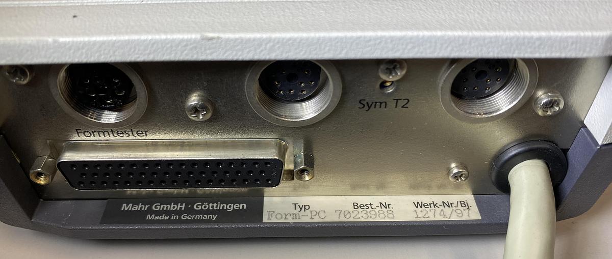 Used Mahr Formtester MMQ 40 Roundness Measuring Machine with Form-PC System