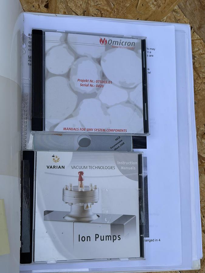 Used Scienta Omicron / MBE-Komponenten UHV MBE Multiprobe E-Beam Evaporation System – EBVM200, GENIUS, HABS, SH150, StarCell, TMU201