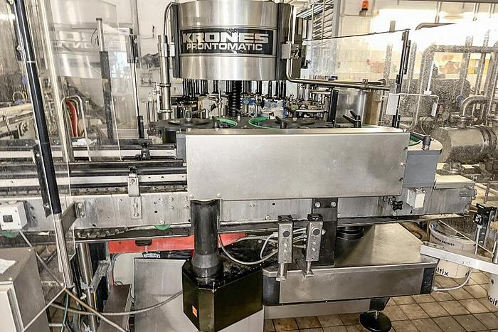 Used Krones Prontomatic Labeler for glass bottles