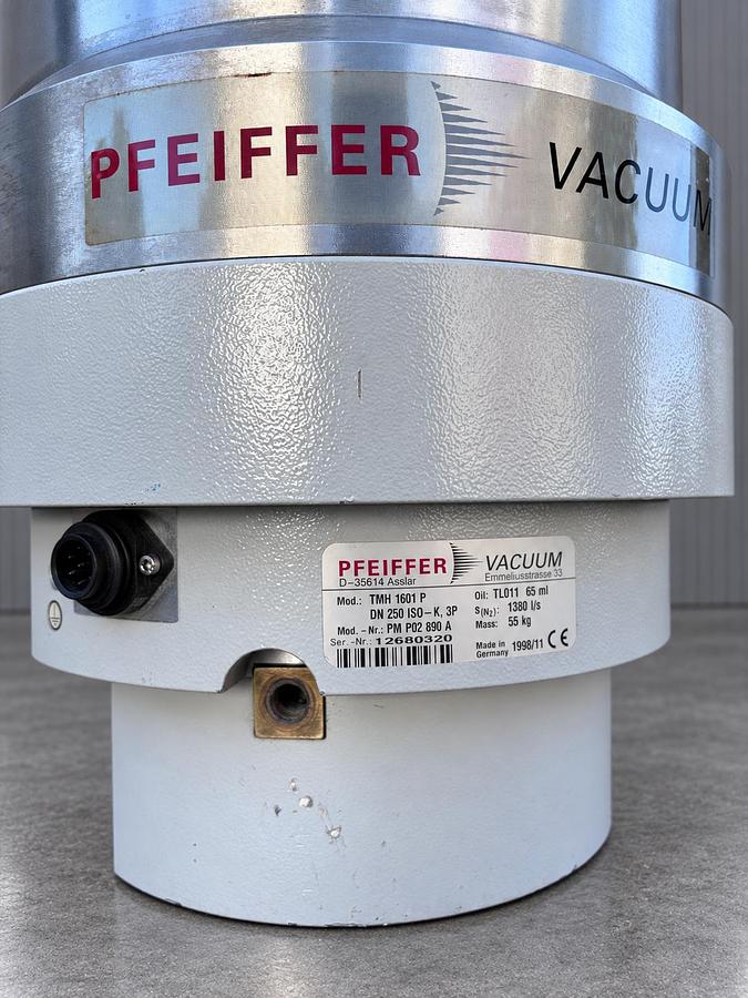 Used Pfeiffer Vacuum TMH 1601P Turbo Pump 1380L/s DN250 ISO-K Turbomolecular