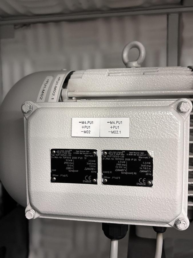 Used Vacuum Pumping System – Leybold RUVAC WSU 1001 H + Sterling SIHI DRYB 164040 IT