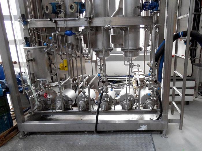 Used APV Anhydro 2FFTE TVR1 , Falling film evaporator