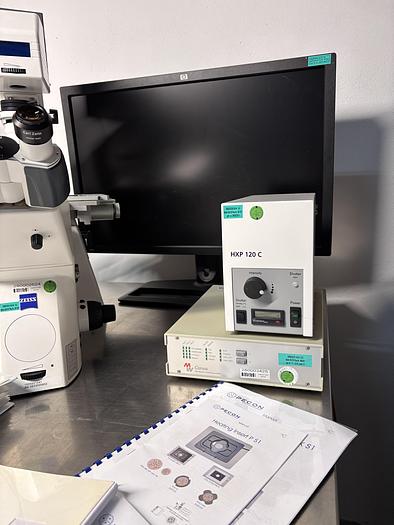 Used Satz von 2 x Zeiss Axiom Observer Z1 / D1 mit LSM 710 , Inkubator XL LSM 710