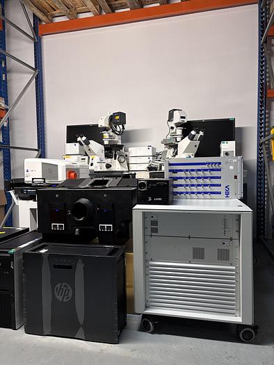 Used Satz von 2 x Zeiss Axiom Observer Z1 / D1 mit LSM 710 , Inkubator XL LSM 710