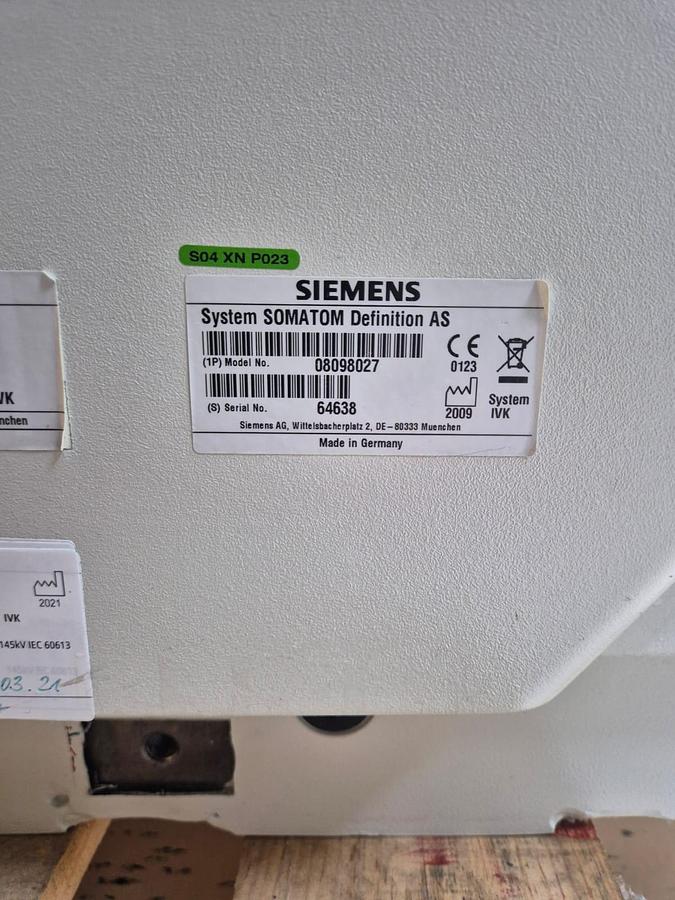 Used Siemens SOMATOM Definition AS 128 – Parts / Complete System for Sale