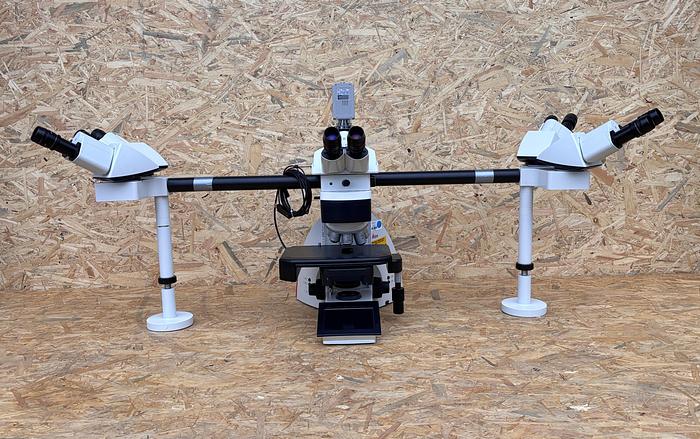 Used Leica DM5500 B  , Multiple viewing System , CTR 6000 , HCX PL Fluotar Objektive 