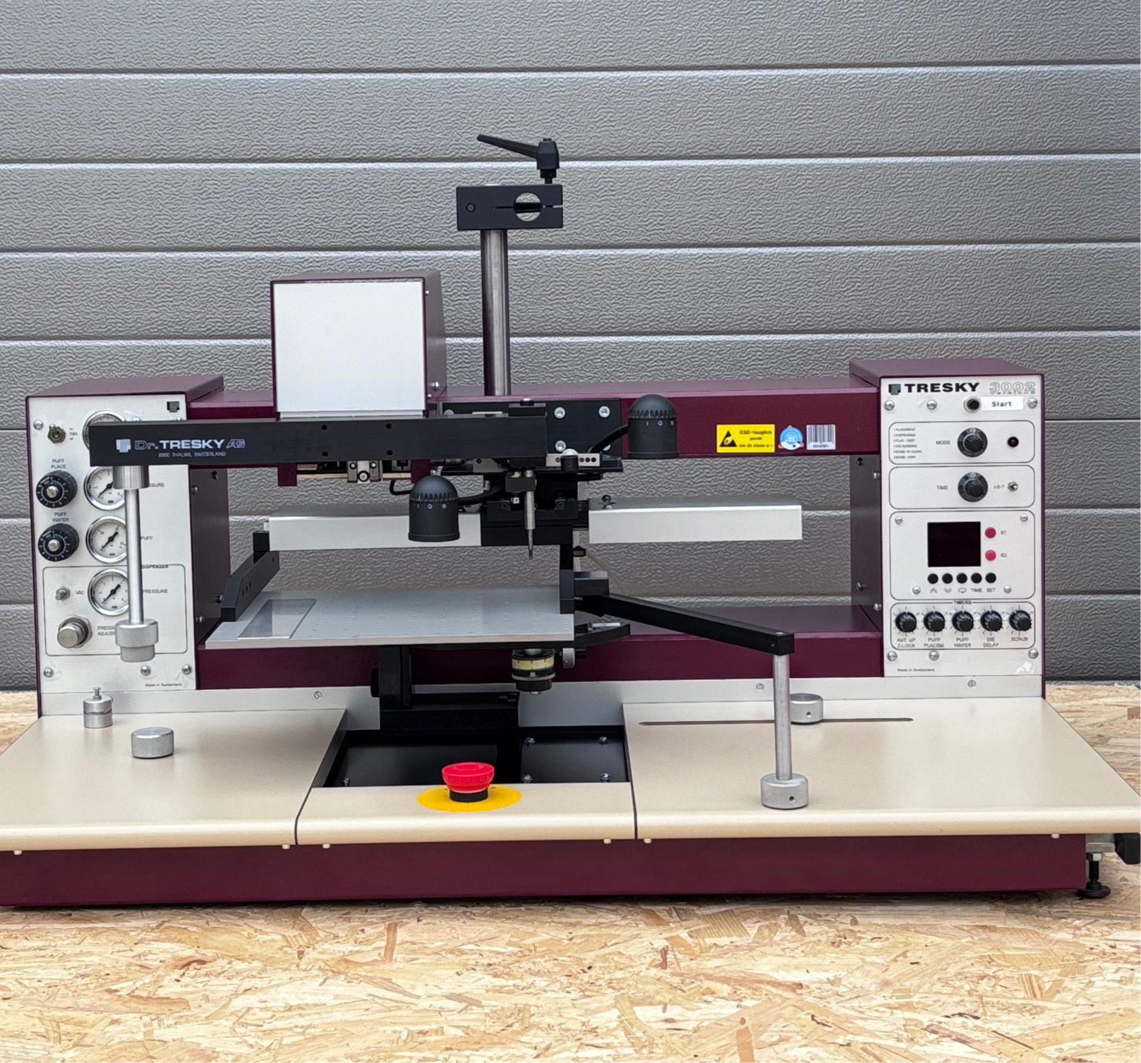 Used Tresky 3002/3102 , 8" Die Bonder with Wafer Ejector without microscope