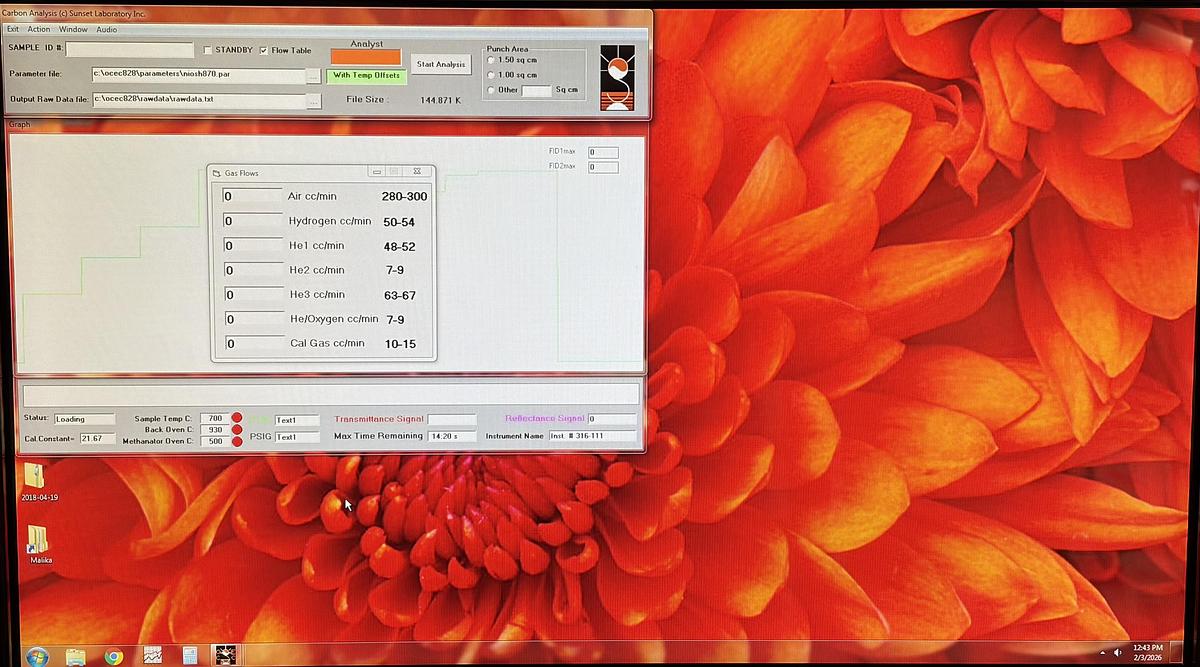 Used Sunset Laboratory Model 4L OC/EC Aerosol Carbon Analyzer - NIOSH 504