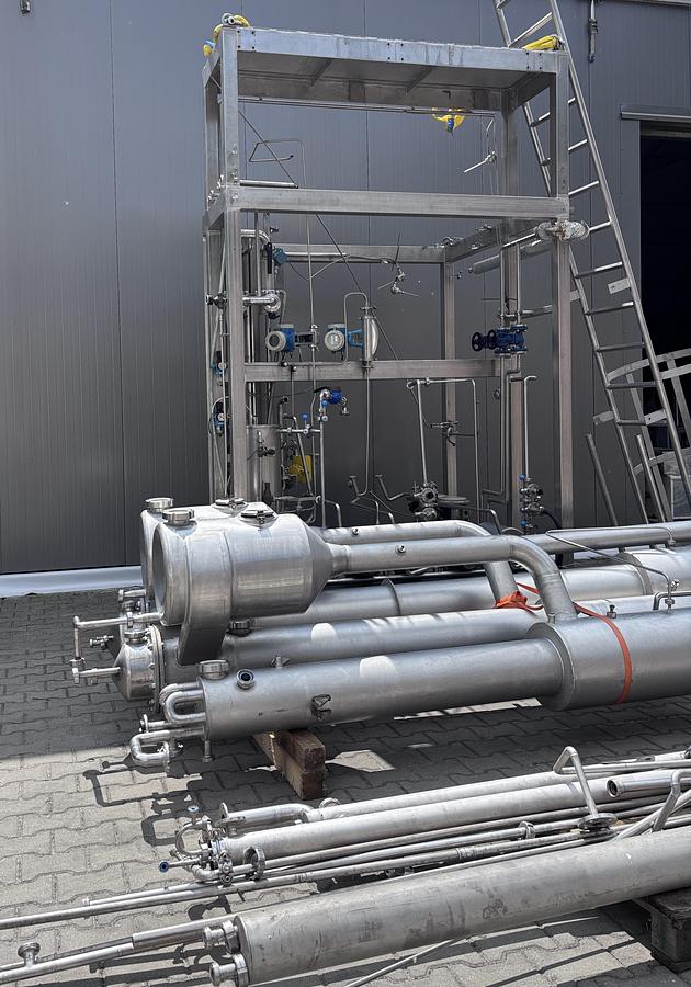 Used APV Anhydro 2FFTE TVR1 , Falling film evaporator