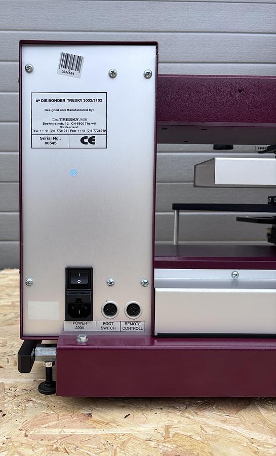 Used Tresky 3002/3102 , 8" Die Bonder with Wafer Ejector without microscope