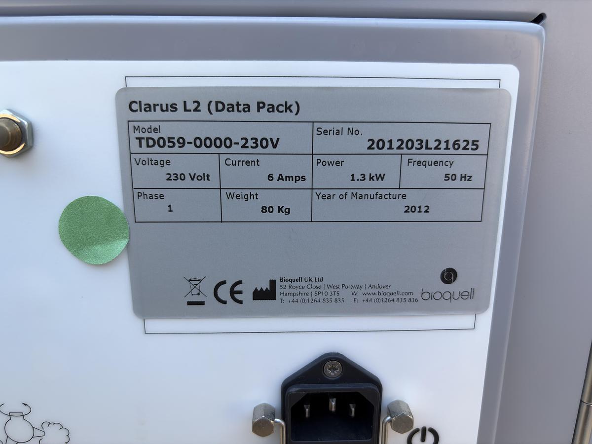 Used Bioquell Clarus L2 Hydrogen Peroxide Vapor Generator