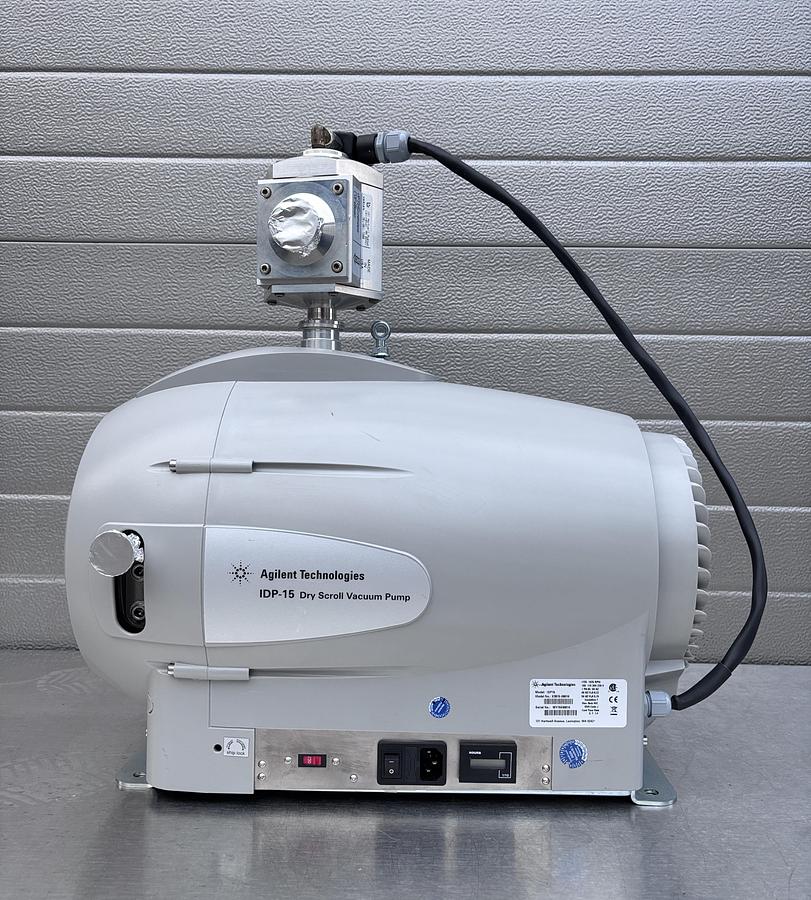 Used Agilent Technologies / Varian IDP-15 Dry Scroll Vacuum Pump with VPI Valve