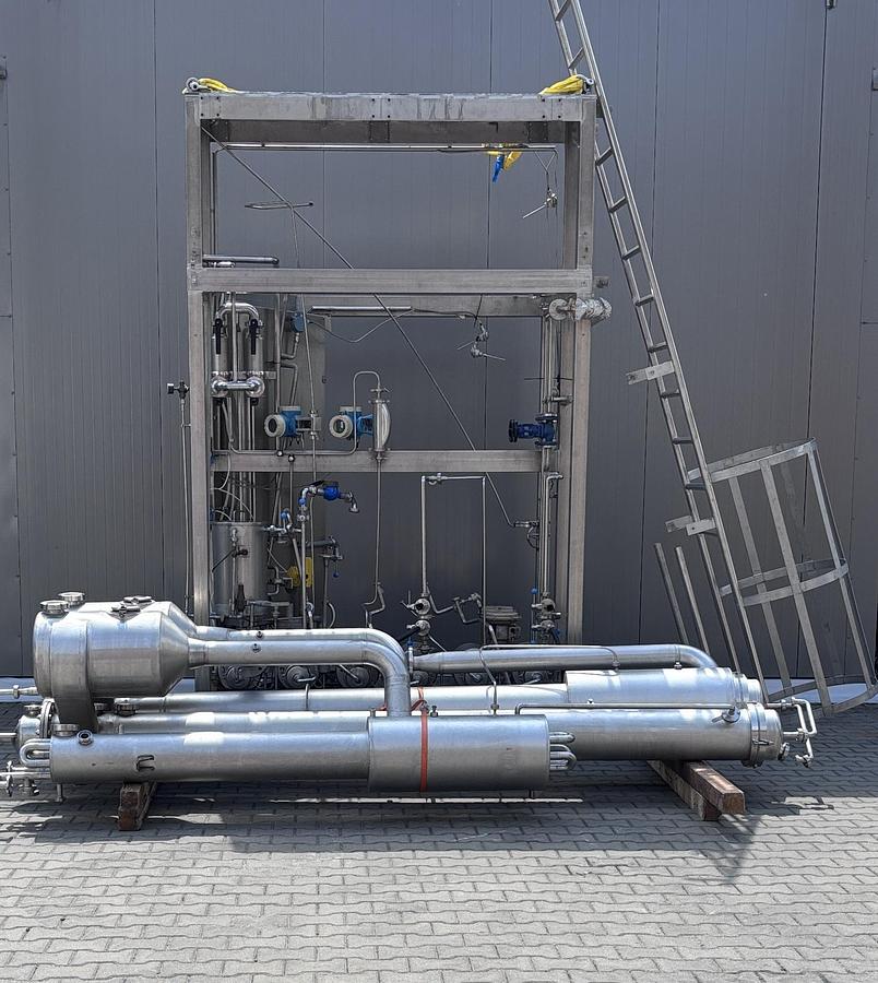 Used APV Anhydro 2FFTE TVR1 , Falling film evaporator
