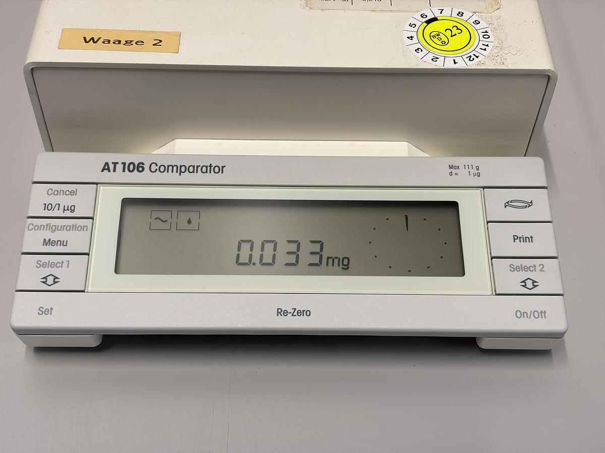 Used Mettler Toledo AT106 Mass Comparator 111g 1µg Microbalance Metrology Tested