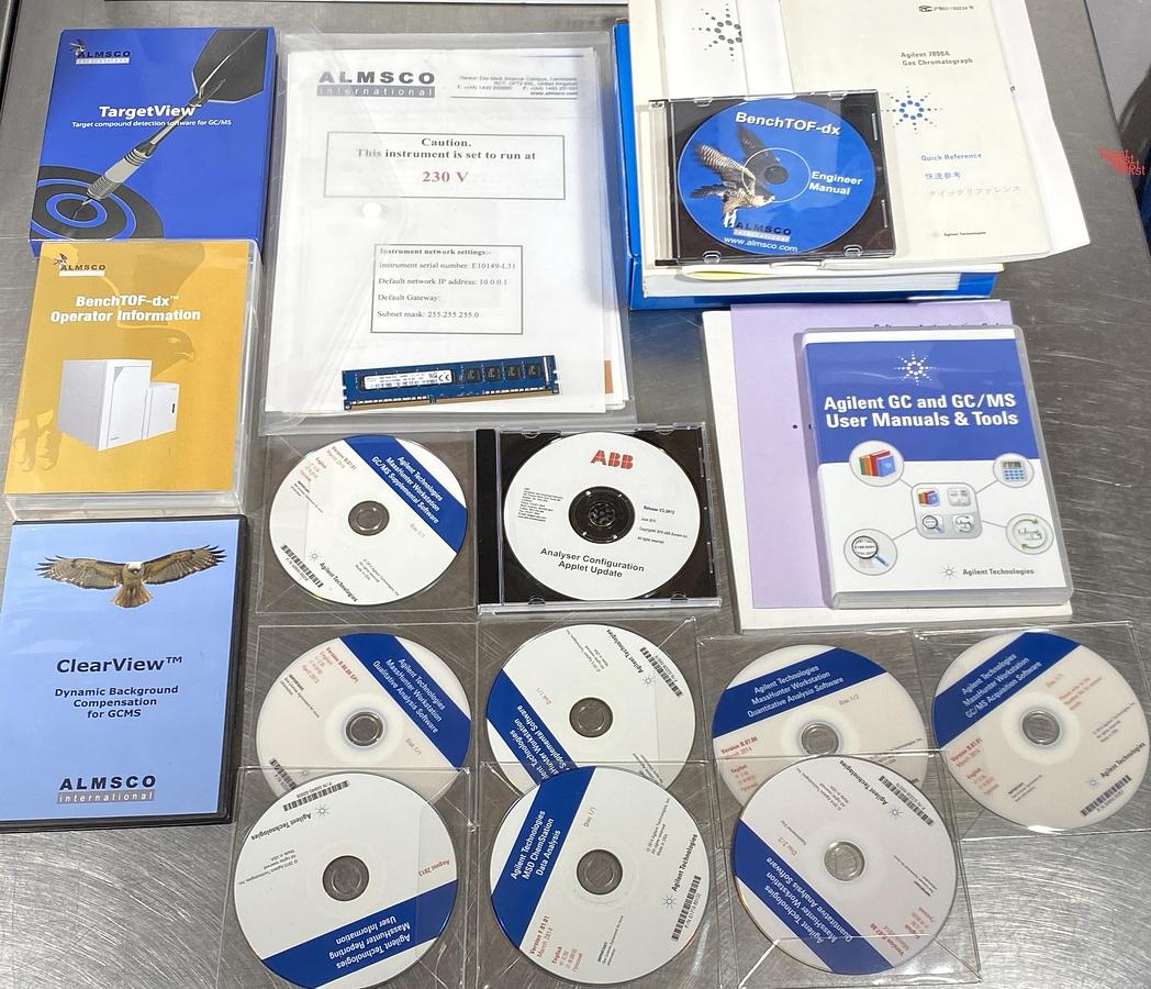 Used GC-MS  Agilent 7890A  with 7693 Autosampler & Headspac , ALMSCO BenchTOF-dx