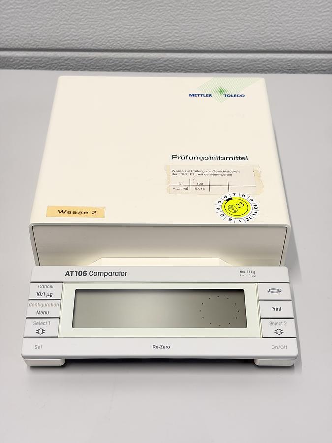 Used Mettler Toledo AT106 Mass Comparator 111g 1µg Microbalance Metrology Tested