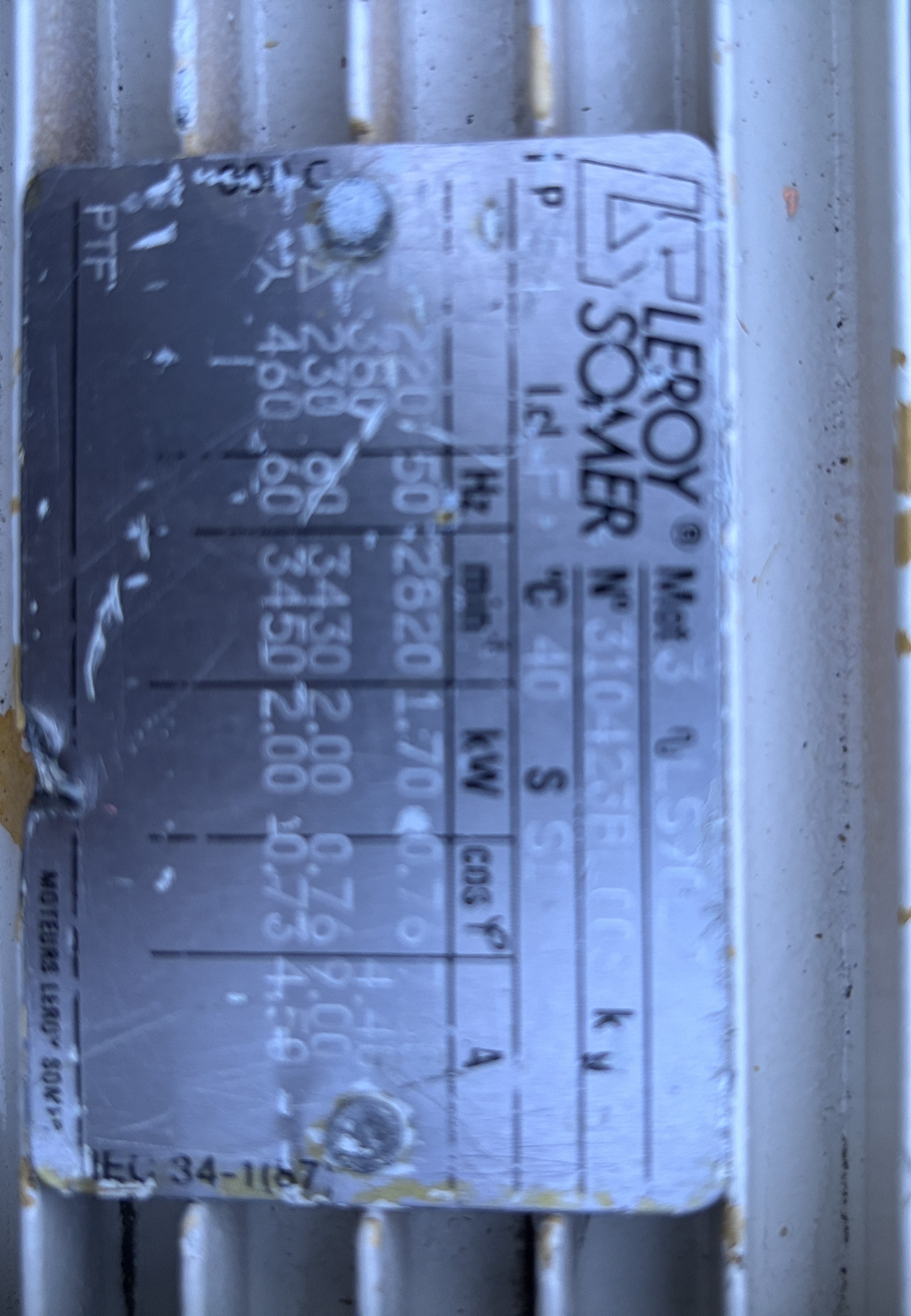 Used Alcatel RSV300 Roots Vacuum Booster Fomblin PFPE Viton Semiconductor Pump