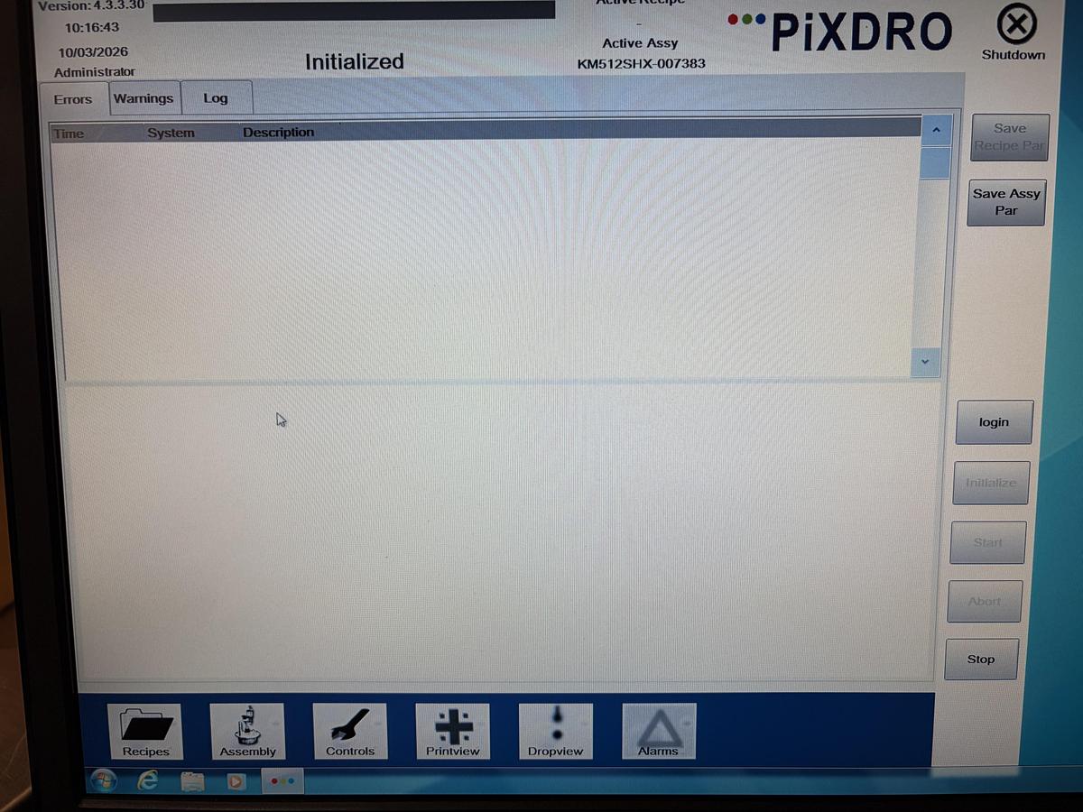 Used SUSS MicroTec  Meyer Burger PiXDRO LP30 Inkjet Printer ,  Wafer Semiconductor