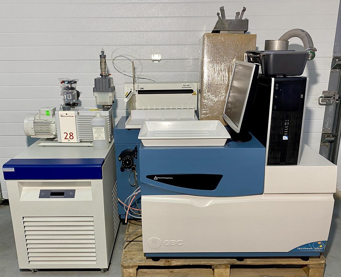 Used GBC OptiMass 9500  with Cetac ASX-520 ,    ICP-oTOF mass spectrometer