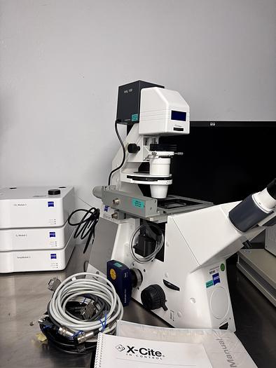 Used Set of 2 x Zeiss Axiom Observer Z1 / D1 mit LSM 710 , Inkubator XL LSM 710