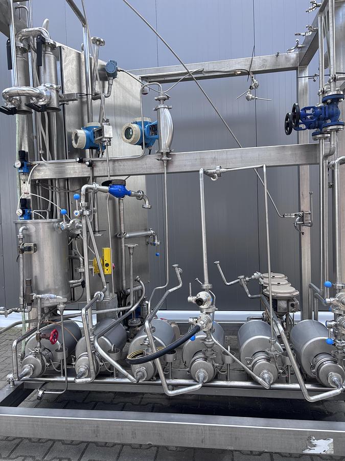 Used APV Anhydro 2FFTE TVR1 , Falling film evaporator
