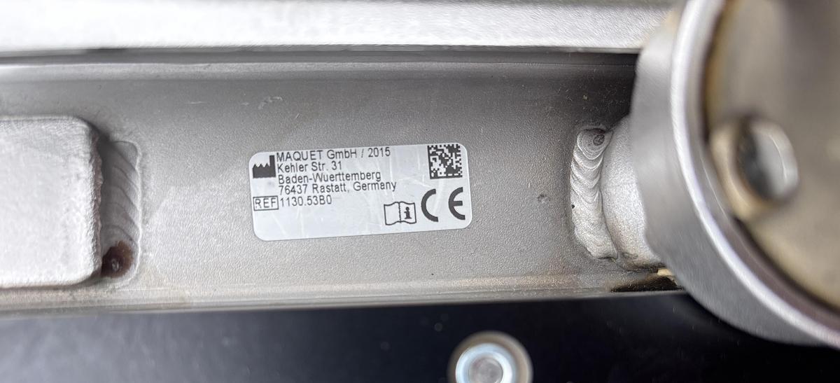 Used Maquet Alphamaquet 1150.30B0 OR Table Top + 1146.62A0 Transporter