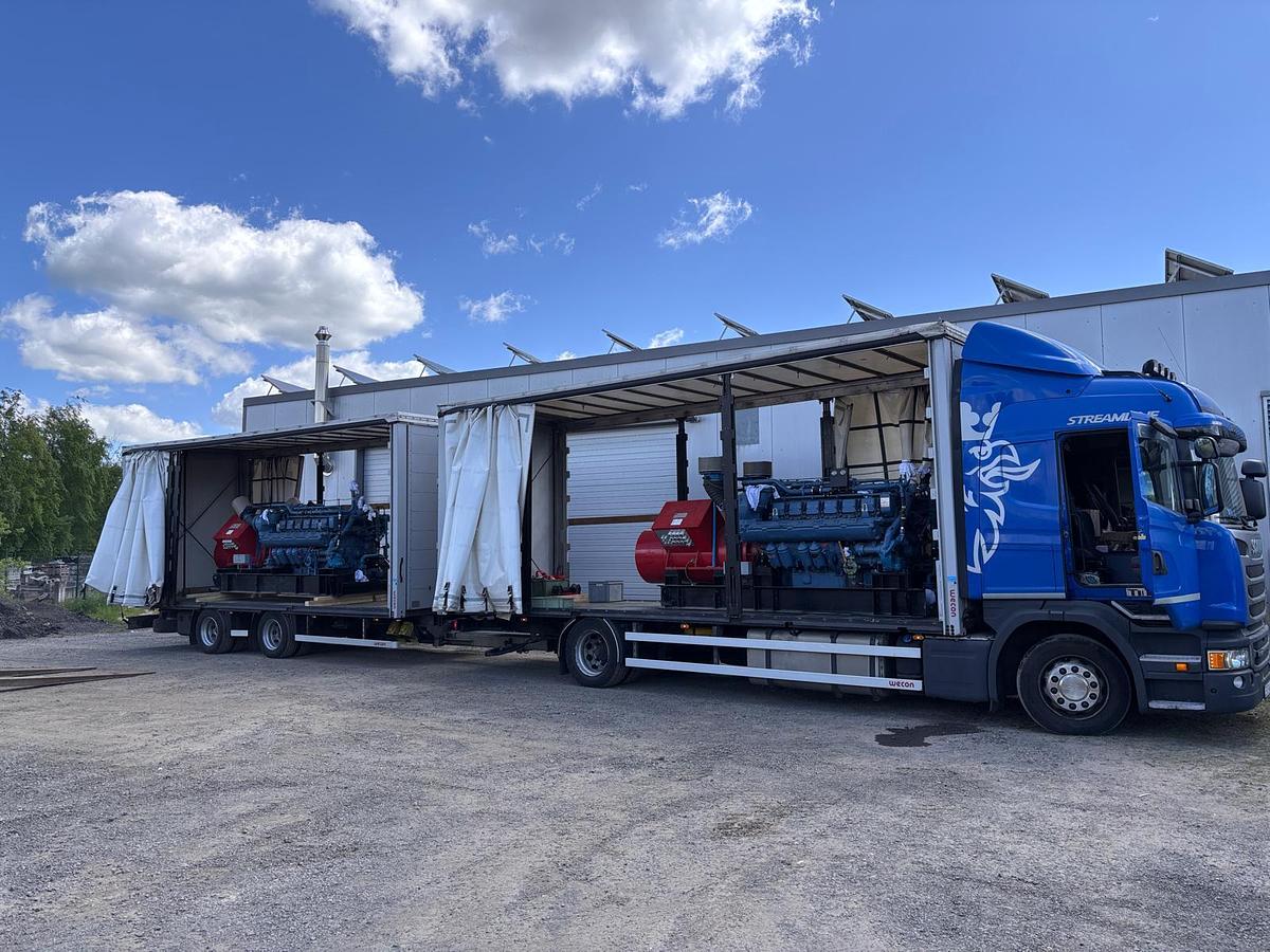 Used 2400 KVA  Diesel Generator Set with 2x MTU 12V396 Engines / AEG DKBH 4408-04