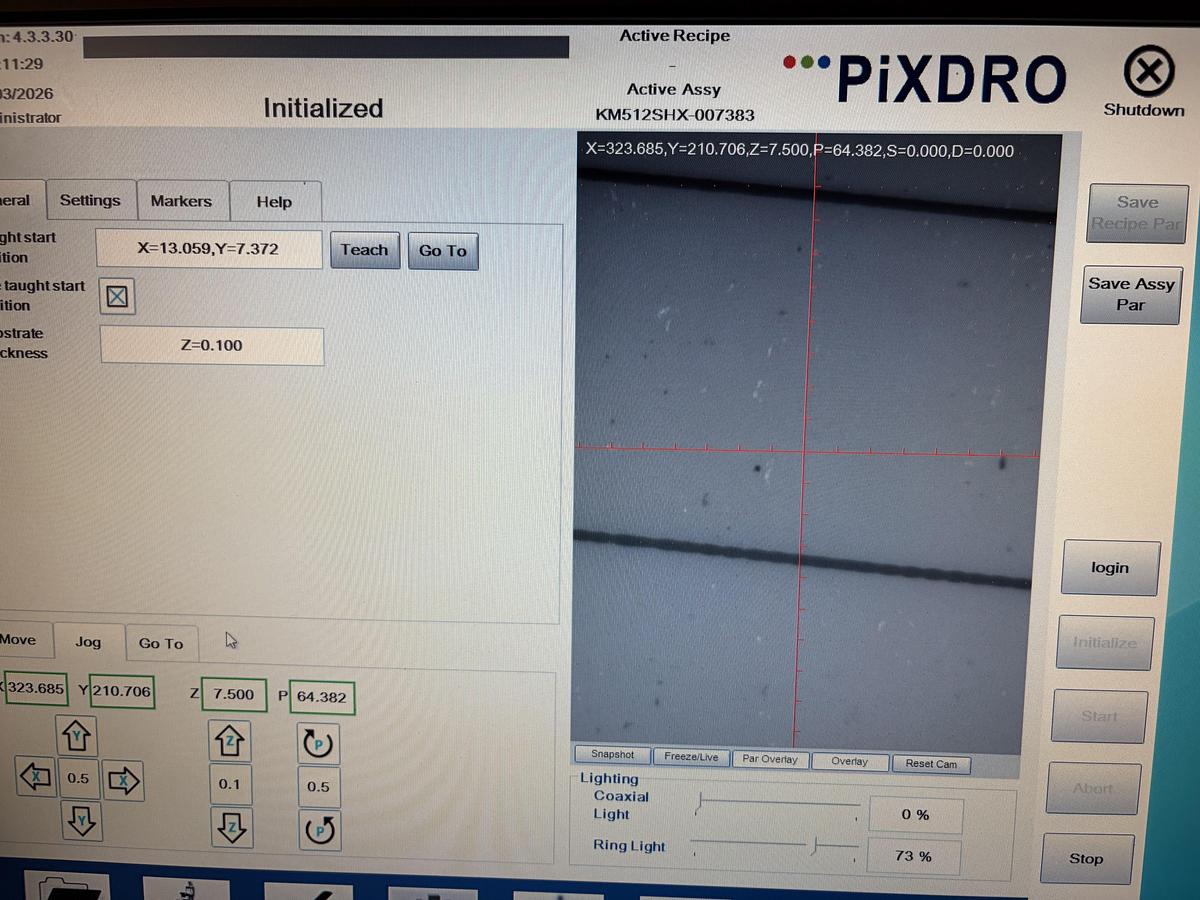 Used SUSS MicroTec  Meyer Burger PiXDRO LP30 Inkjet Printer ,  Wafer Semiconductor