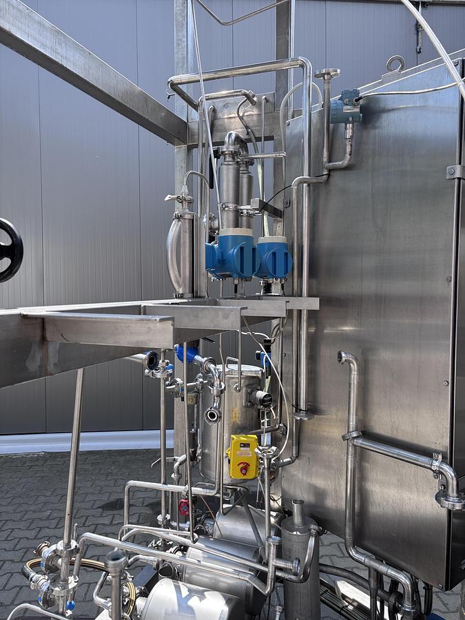 Used APV Anhydro 2FFTE TVR1 , Falling film evaporator
