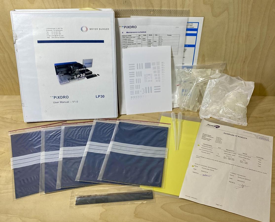 Used SUSS MicroTec  Meyer Burger PiXDRO LP30 Inkjet Printer ,  Wafer Semiconductor