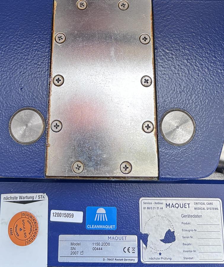 Used Maquet 1150.20D0 Trauma Orthopedic OR Table Top + 1146.62A0 Transporter
