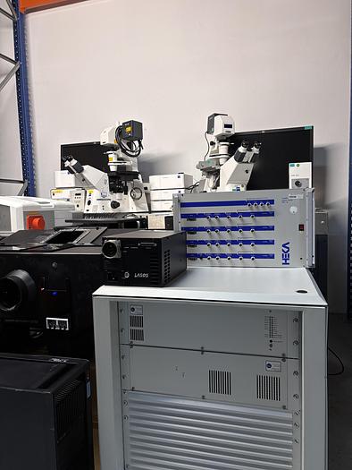 Used Satz von 2 x Zeiss Axiom Observer Z1 / D1 mit LSM 710 , Inkubator XL LSM 710