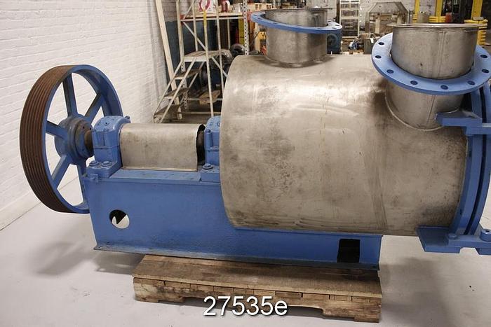 Used Fiberprep CH 7 Ch7 Pressure Screen, 0.012" Slotted Basket, Drum Style Rotor, Packing, 60 Psi Rated #27535