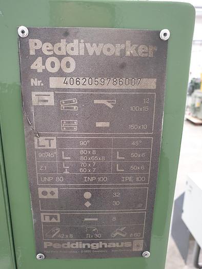 Gebraucht Hydraulische Profilstahlschere Peddinghaus Peddiworker 400