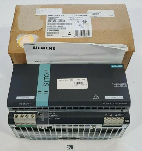 *NEW IN BOX* SIEMENS 6EP1437-3BA00 SITOP Power 40 Power Supply + Warranty!