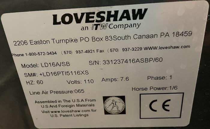 Used Loveshaw An ITW Little David Case Tapper LD16A/2