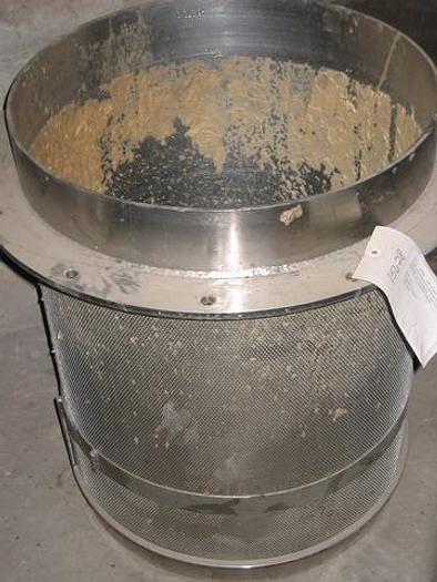 Used Bird 110B Pressure Screen Basket, 1.5 Mm Holes, With Dilution Hole In Basket #15628