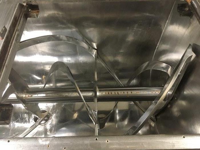 Used Mixer, Ribbon, 65 CF, S/st, 30 HP, Sanitary, Double Ribbon, #D742330