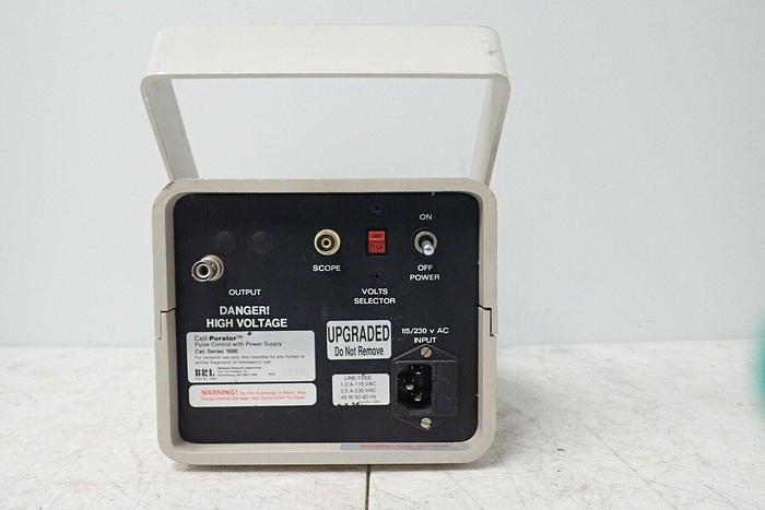 Used BRL Life Technologies Cat Series 1600 Cell-Porator Pulse Control + Power Supply