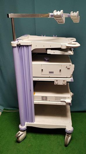 Used Olympus Workstation 260 mit Lichtquelle CLV-260 Steuerungseinheit Lucera CV-260 Tastatur MAJ-1536