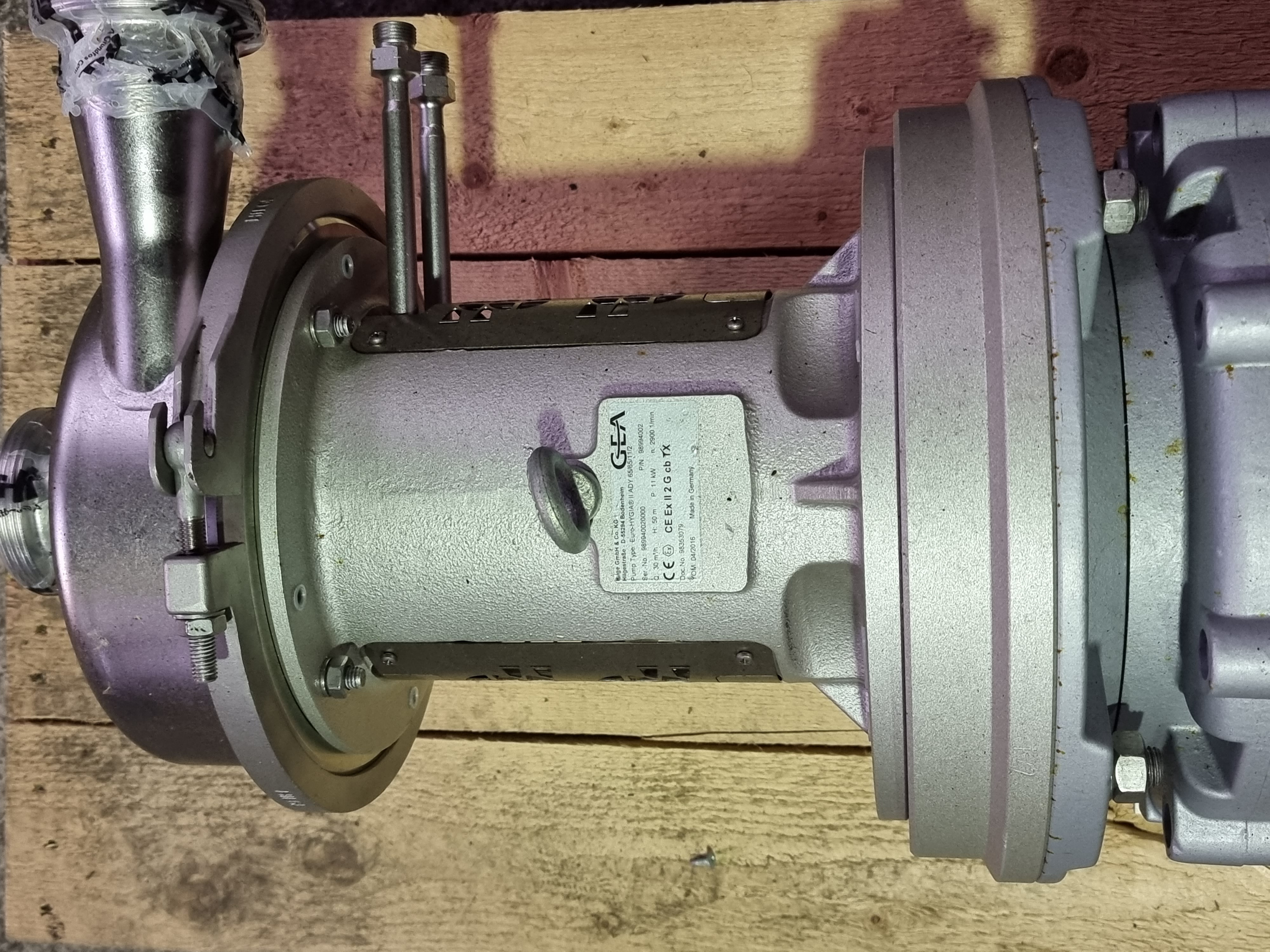 GEA Hilge Euro-Hygia II Centrifugal Pump ADY 65/65/11/2 | 30M³/H
