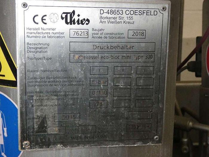 Used 1 x Thies Ecoblock, Small Package Yarn Dyeing (4 Vessel), 2018