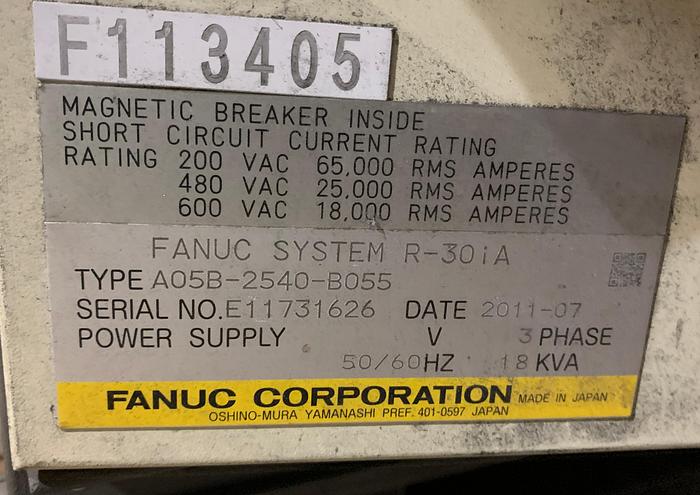 Used FANUC M900iA/600 6 AXIS CNC ROBOT WITH R30iA CONTROLLER 600KG X 2832mm REACH