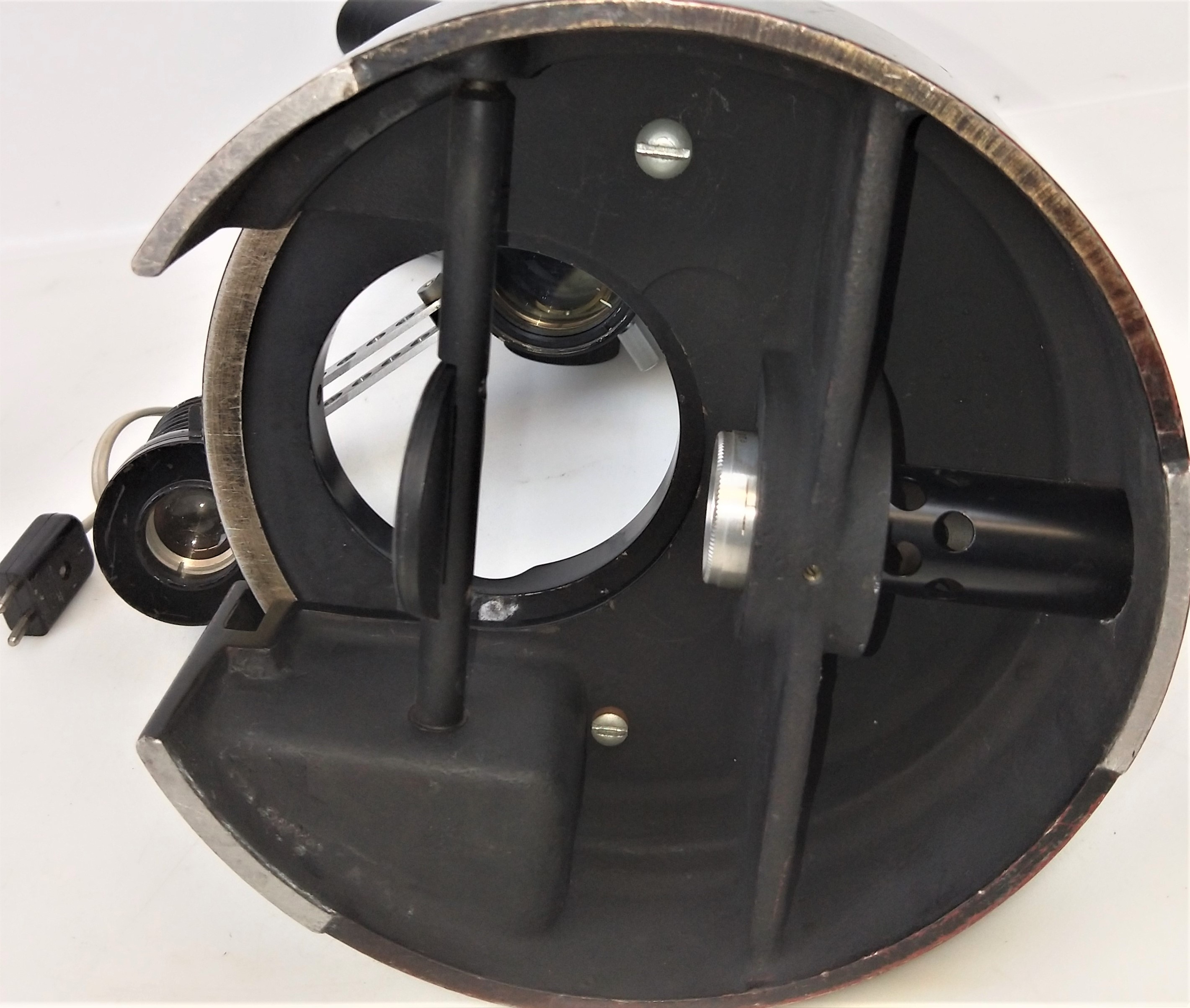 Used International Binocular Stereo Microscope with Variable Transformer and Lamp - 7.56X to 48X