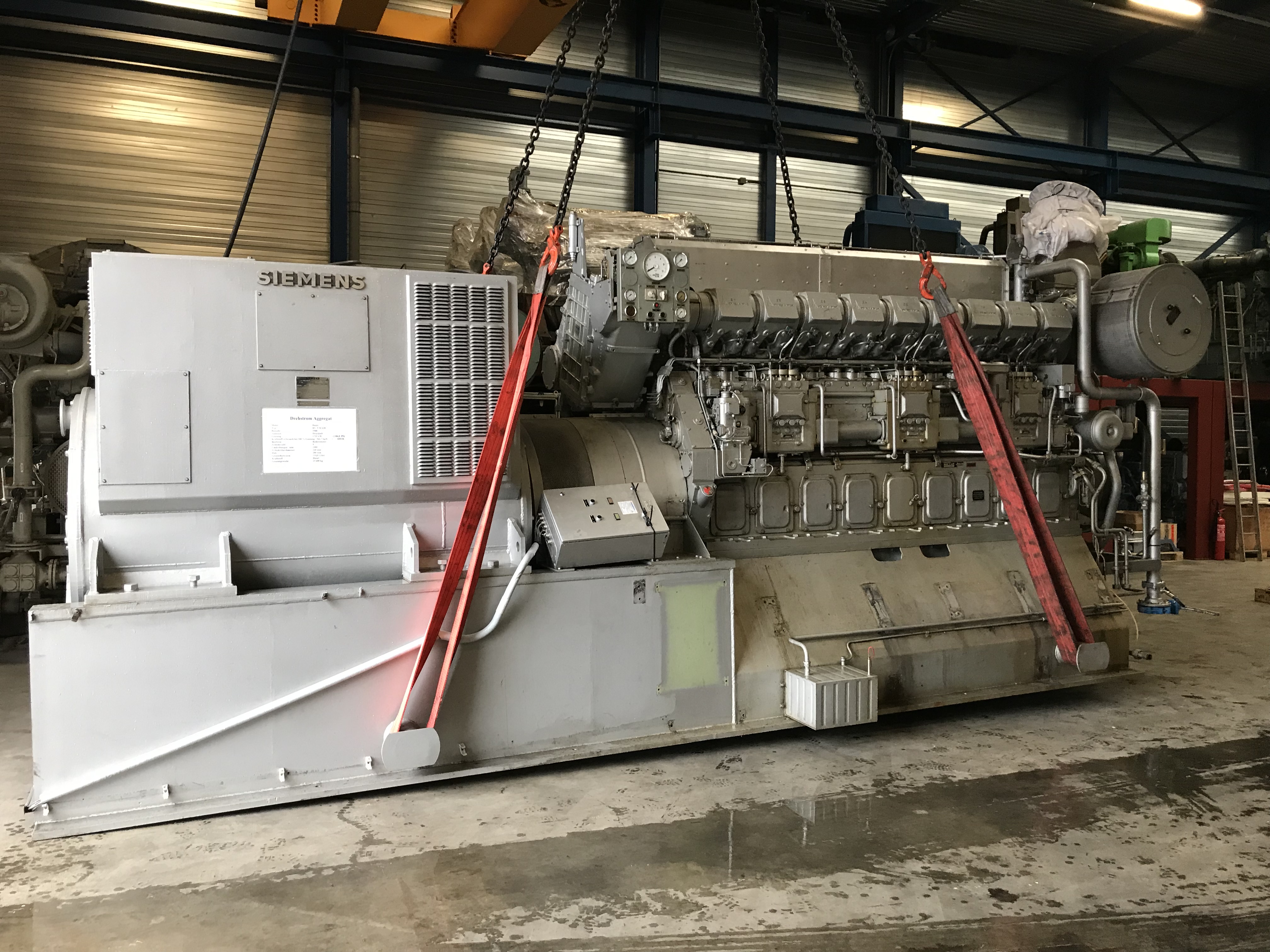 Used DEUTZ BV9M628 / SIEMENS GEN.SET 2200 KVA