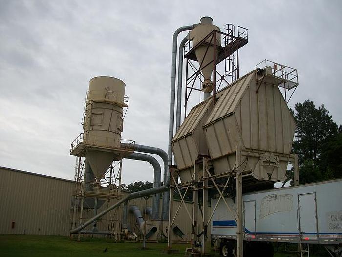 Used Pneumafil reverse air filter and bulk loading system for Sale in