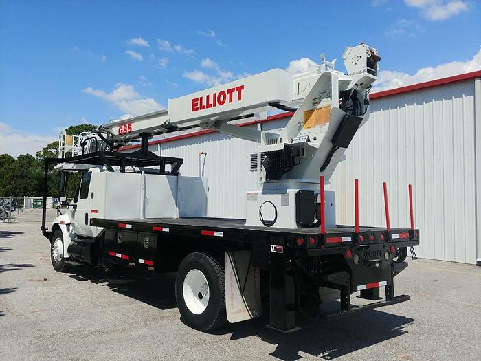 Used Elliott G85R Sign Crane on 2012 International 4300 4x2 Reg Cab Flatbed Truck - 84733
