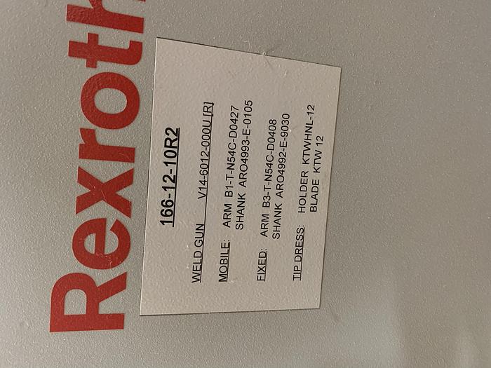 Used ABB IRB 6640 180/2.55 NEW 2014 WITH ARO SPOT WELDING GUN AND REXROTH WELDING CONTROLLER