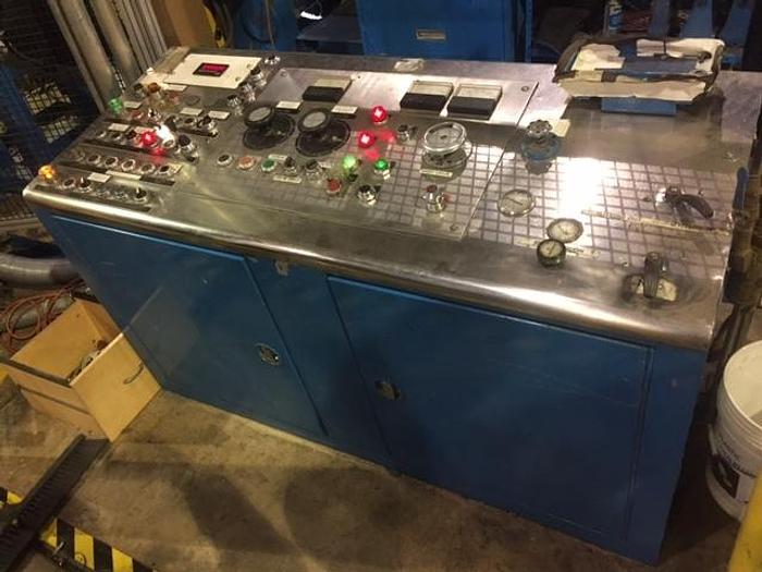 Used 85" (2.15M) CAMERON MDL 458 SLITTER REWINDER SHAFTLESS REWIND